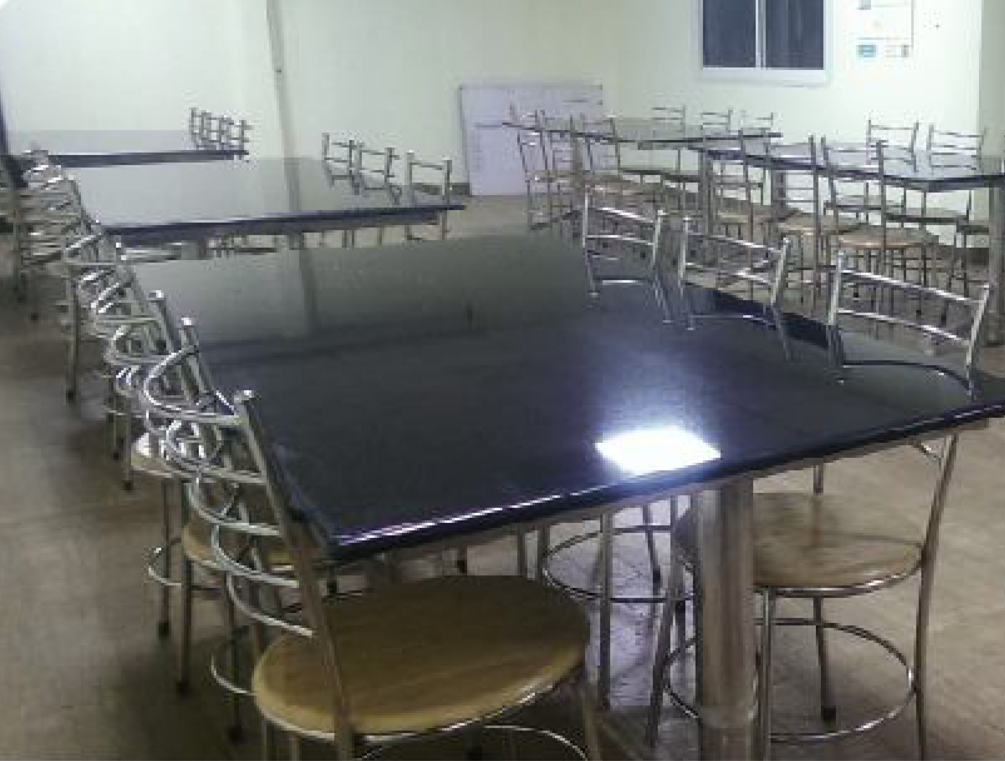 SS 6 Seater Dining Table with Granite Top & Chair